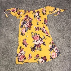 Yellow flower dress